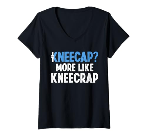 Damen Kneecap? More Like Kneecrap Knee Replacement Surgery T-Shirt mit V-Ausschnitt Damen Kneecap? More Like Kneecrap Knee Replacement Surgery T-Shirt mit V-Ausschnitt von Knie Operation Designs Kniegelenkersatz