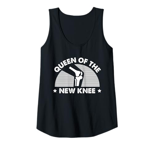 Damen Queen of The New Knee Replacement Surgery Tank Top von Knie Operation Kniegelenkersatz Design