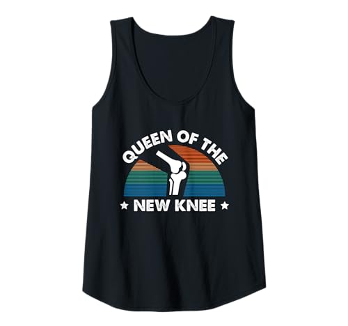 Damen Queen of The New Knee Replacement Surgery Tank Top von Knie Operation Kniegelenkersatz Design