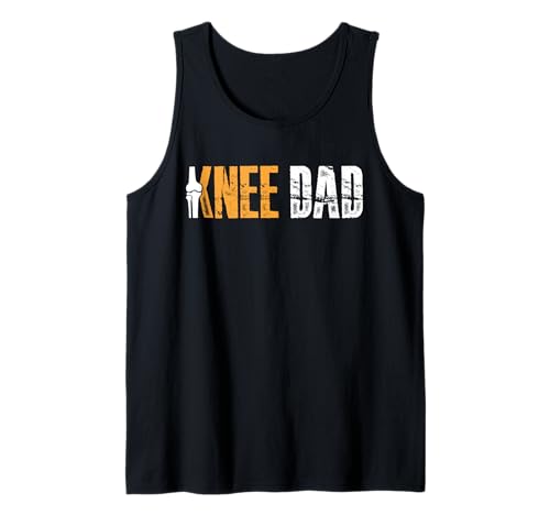 Herren Knee Dad Fathers Day Replacement Surgery Tank Top von Knie Operation Kniegelenkersatz Design