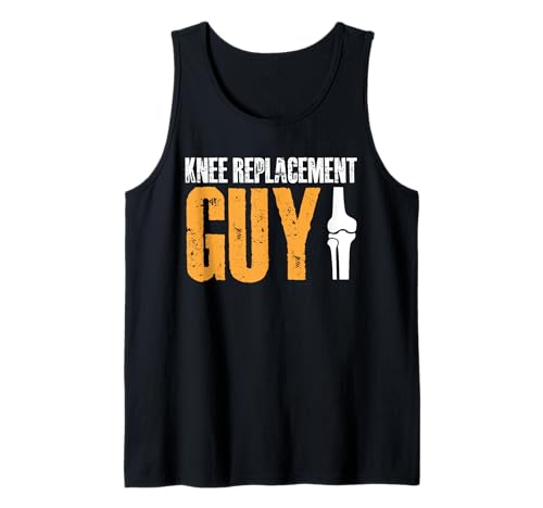 Herren Knee Replacement Guy Surgery Tank Top von Knie Operation Kniegelenkersatz Design