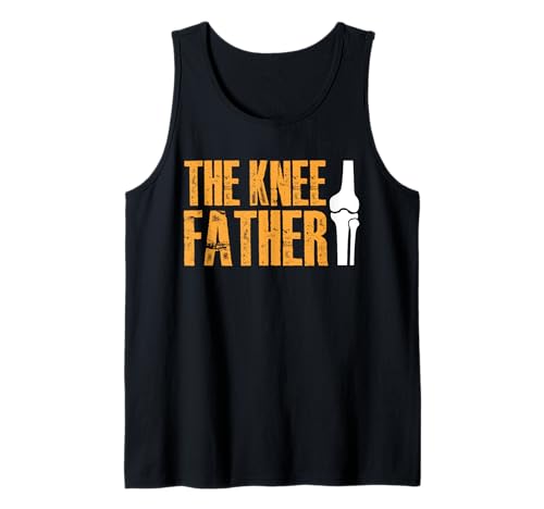 Herren The Knee Father Dad Fathers Day Replacement Surgery Tank Top von Knie Operation Kniegelenkersatz Design