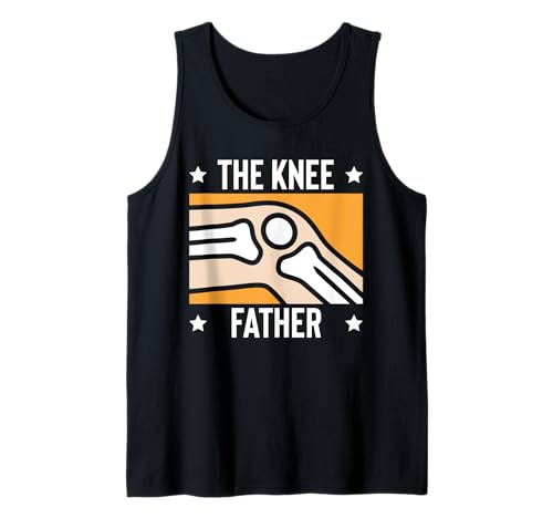 Herren The Knee Father Dad Fathers Day Replacement Surgery Tank Top von Knie Operation Kniegelenkersatz Design