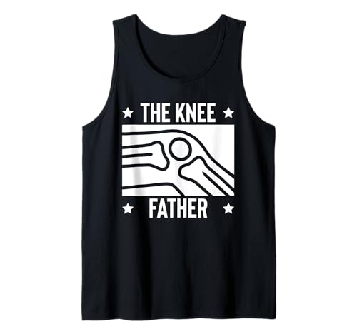 Herren The Knee Father Dad Fathers Day Replacement Surgery Tank Top von Knie Operation Kniegelenkersatz Design