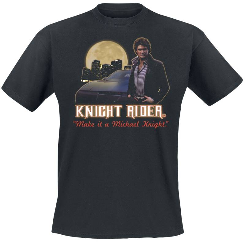 Knight Rider Make It A Michael Knight T-Shirt schwarz in XXL von Knight Rider