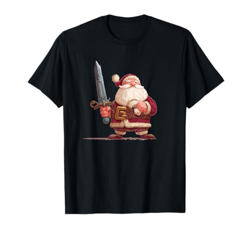 Toller Weihnachtsmann im Ritter-Stil für Jungen und Mädchen T-Shirt von Knight Santa Claus Outfit