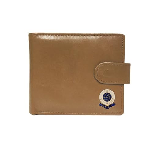Knight Bury Geldbörse aus Leder, Motiv: Fußball, Beige, beige Knight Bury Geldbörse aus Leder, Motiv: Fußball, Beige, beige von Knight