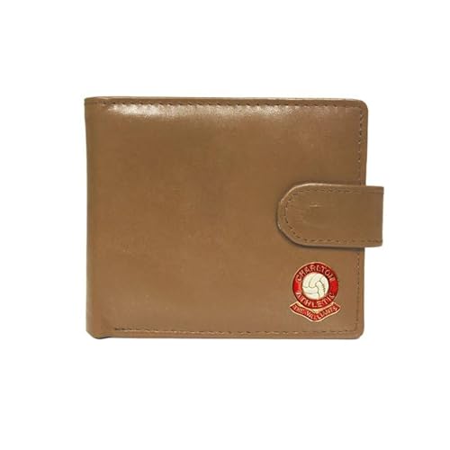 Knight Charlton Geldbörse aus Leder, Motiv: Fußball, Beige, beige Knight Charlton Geldbörse aus Leder, Motiv: Fußball, Beige, beige von Knight