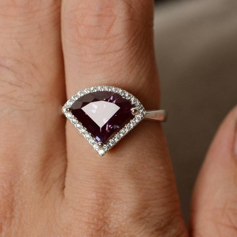 Labradorit Alexandrit Ring Edelstein Unikat von KnightJewelry