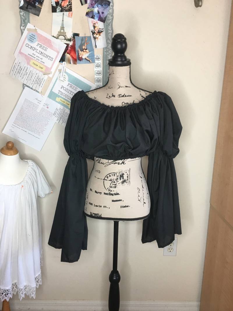 The Fiadh Lovely Baumwoll Crop Top Rennisance/ Pirate/Fairwear von KnightlyDreams