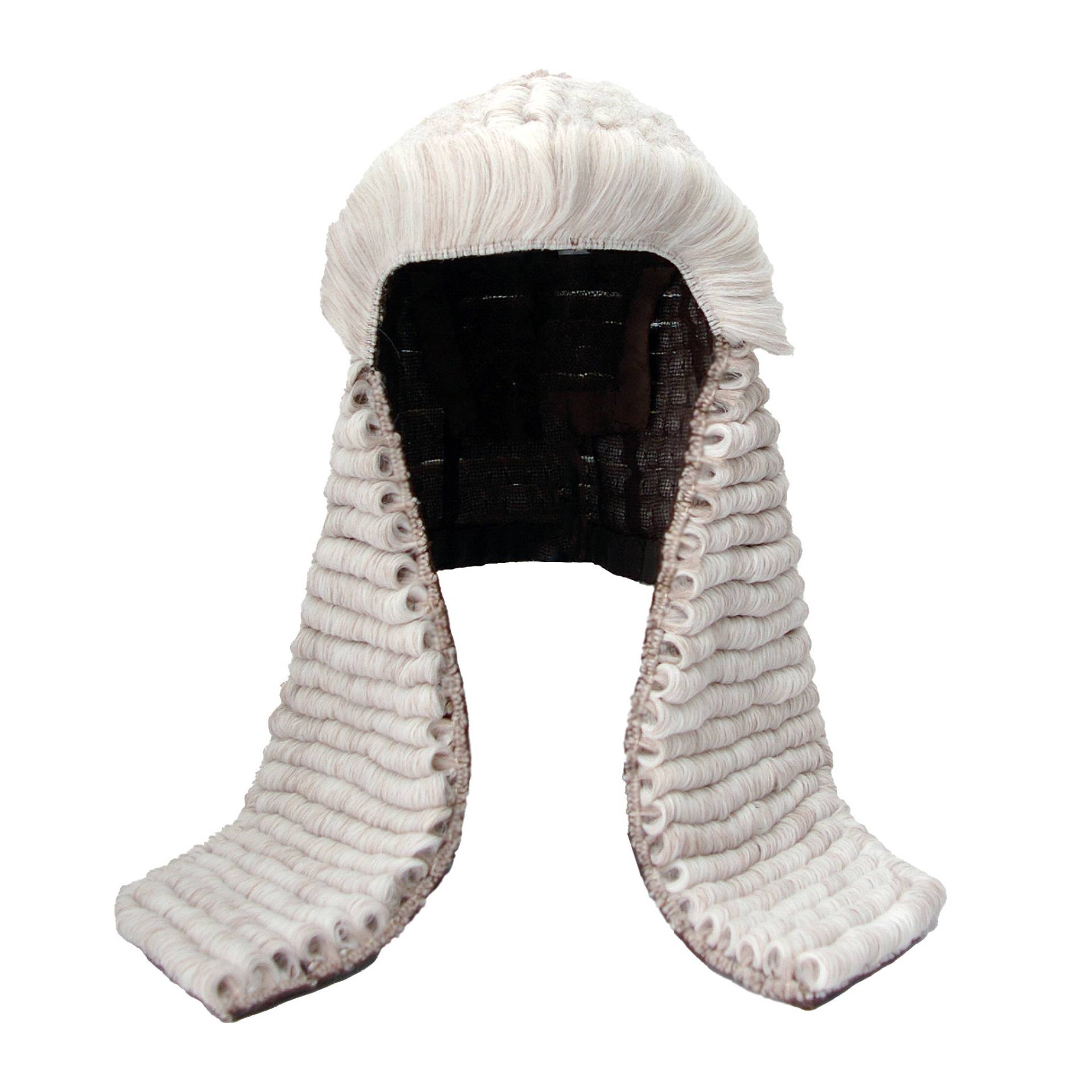 Judges/Qc Full Bottom Perücke in Weiss/Grau von KnightsLegal