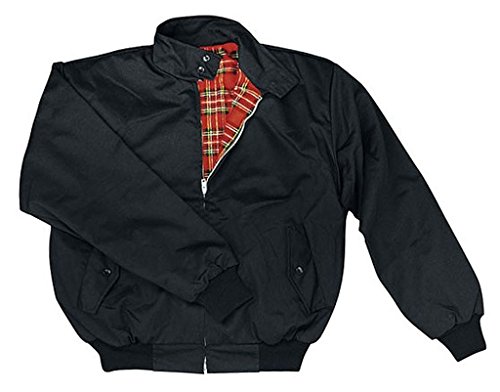 Knightsbridge Harrington Jacke Herrenjacke Retrostyle Scooterjacke Bomberjacke (Schwarz/L) von Knightsbridge