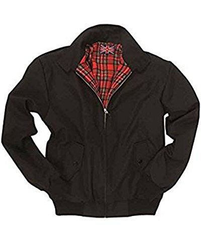 Knightsbridge Harrington Jacke Schwarz Herrenjacke Herbstjacke Scooterjacke Bomberjacke (3XL) von Knightsbridge