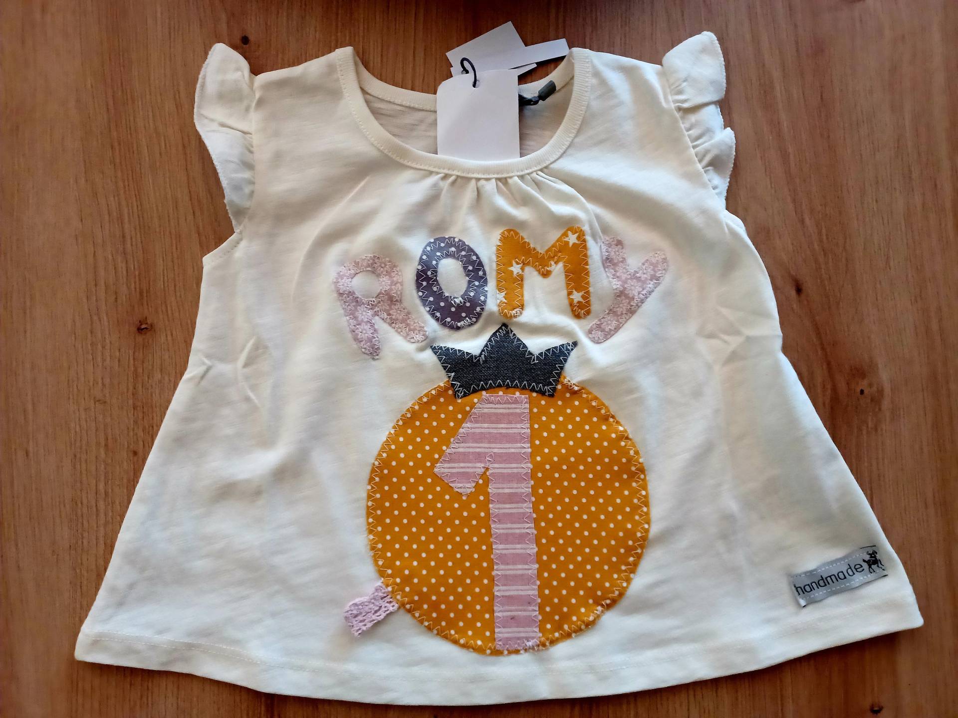 Geburtstagsshirttopflügelärmelgr.80Zahl 1Kronegeburtstagmädchenshirt Geburtstagsshirttopflügelärmelgr.80Zahl 1Kronegeburtstagmädchenshirt von KniknaKnallebunt