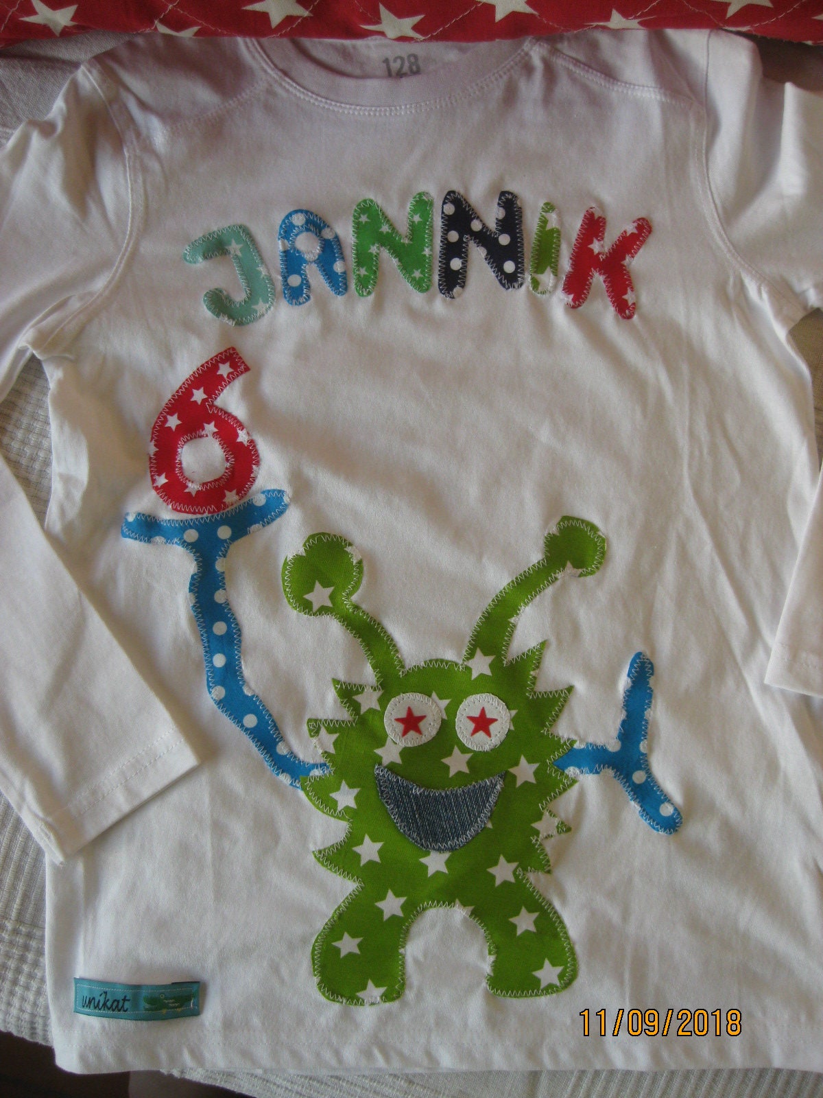 Geburtstagsshirtzahl 23-4-5-6-7Namemonstersternepunktegeburtstagshirt Geburtstagsshirtzahl 23-4-5-6-7Namemonstersternepunktegeburtstagshirt von KniknaKnallebunt