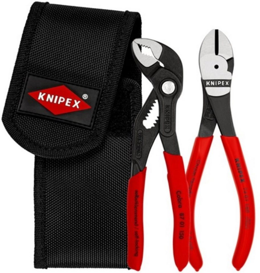 Knipex Gürteltasche Zangensatz Minis Inh.2tlg.Gürteltasche 390g Griffe mit Kunststoffübe von Knipex