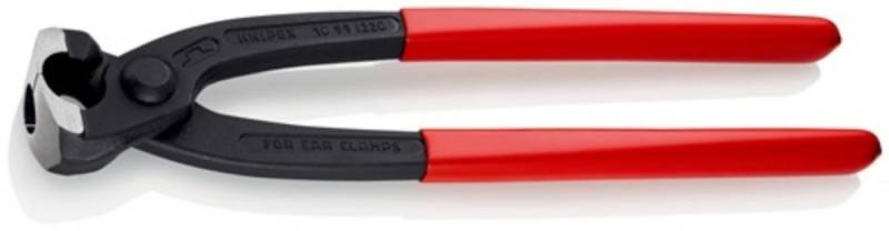 Knipex Ohrklemme KNIPEX 10 99 I220 Ohrklemmenzange Gesamtlänge 220 mm Kopf schwarz at von Knipex