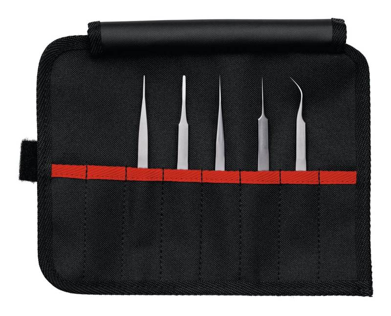 Knipex Pinzette, 5-tlg., Präzisionspinzetten-Set 92 00 02 von Knipex