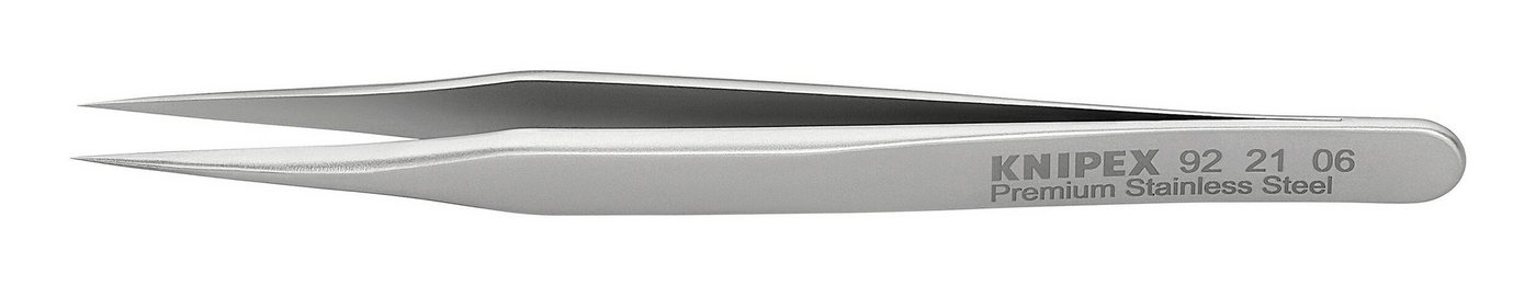 Knipex Pinzette, Minipräzisionspinzette Edelstahl 92 21 06 von Knipex