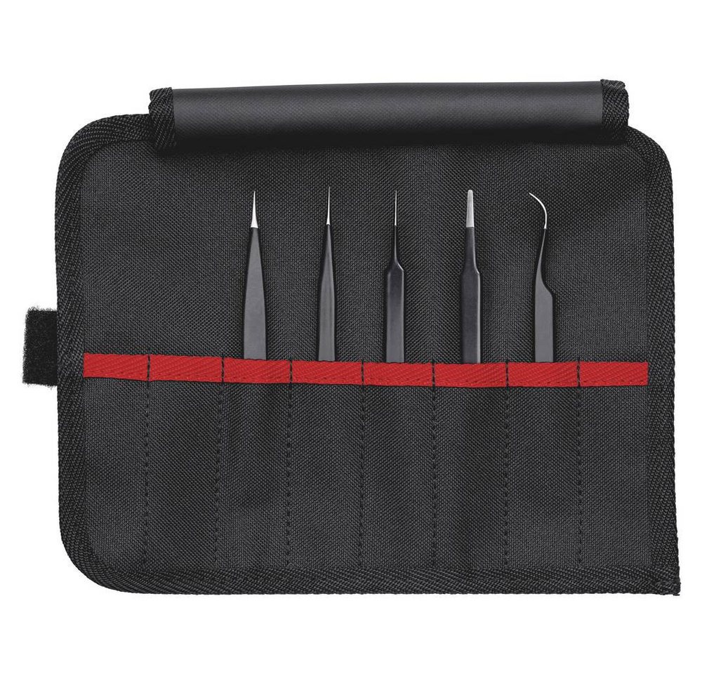Knipex Pinzette Universalpinzetten-Set ESD 5-teilig 195 mm 92 00 01 ESD von Knipex