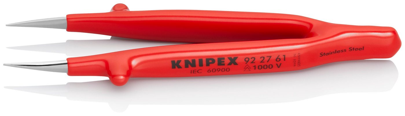 Knipex Präzisionspinzette 92 27 61 Universalpinzette isoliert tauchisoliert 125 mm von Knipex