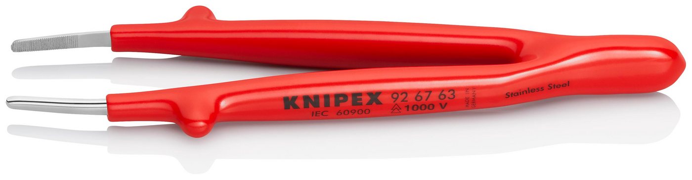 Knipex Präzisionspinzette 92 67 63 Universalpinzette isoliert tauchisoliert 145 mm von Knipex