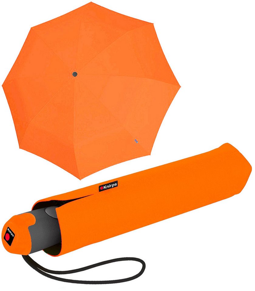 Knirps® Taschenregenschirm E.200 Duomatic Schirm mit Auf-Zu-Automatik, mit farbigem Akzent am Griff von Knirps®