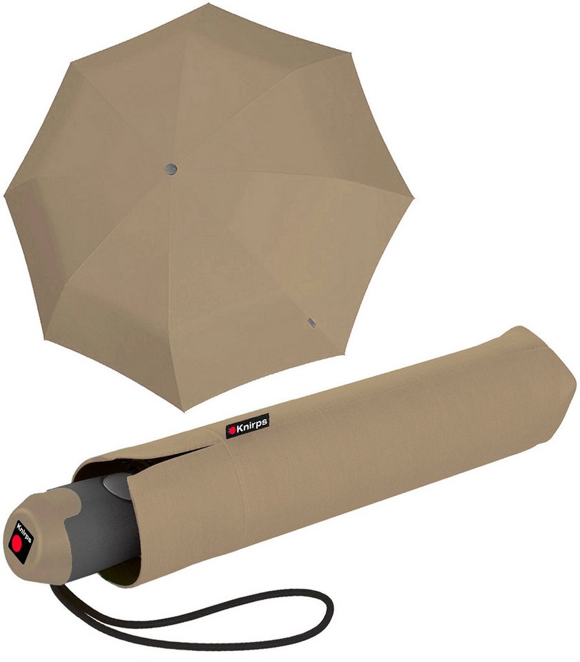Knirps® Taschenregenschirm E.200 Duomatic mit leichtgängiger Auf-Zu-Automatik, mit farbigem Akzent am Griff von Knirps®