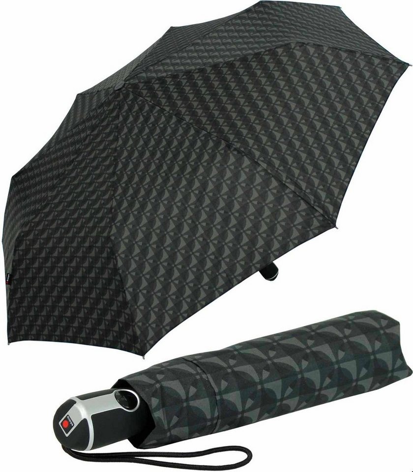 Knirps® Taschenregenschirm Large Duomatic mit Auf-Zu-Automatik - Nimbus black, der große, stabile Begleiter von Knirps®
