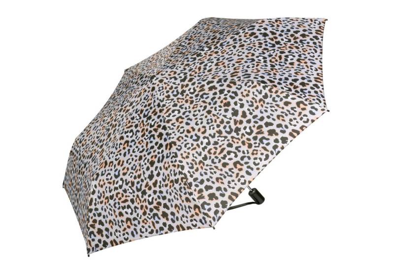 Knirps® Taschenregenschirm Slim Duomatic, leicht kompakt mit Auf-Zu-Automatik, auffälliges Design für Damen - Jaguar apricot von Knirps®