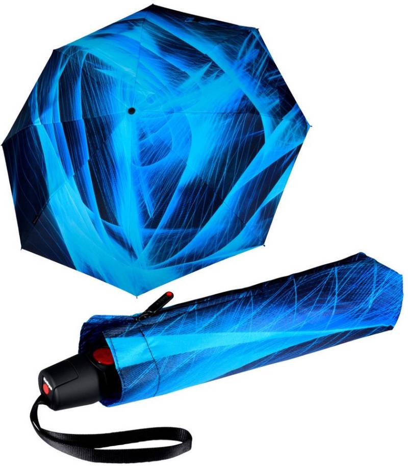 Knirps® Taschenregenschirm T.200 Duomatic mit leichtgängiger Auf-Zu-Automatik, mit schwungvollem Linienmuster - Spheres von Knirps®