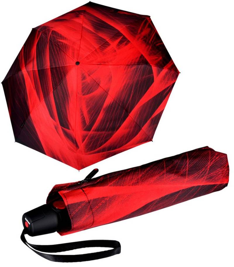 Knirps® Taschenregenschirm T.200 Duomatic mit leichtgängiger Auf-Zu-Automatik, mit schwungvollem Linienmuster - Spheres von Knirps®