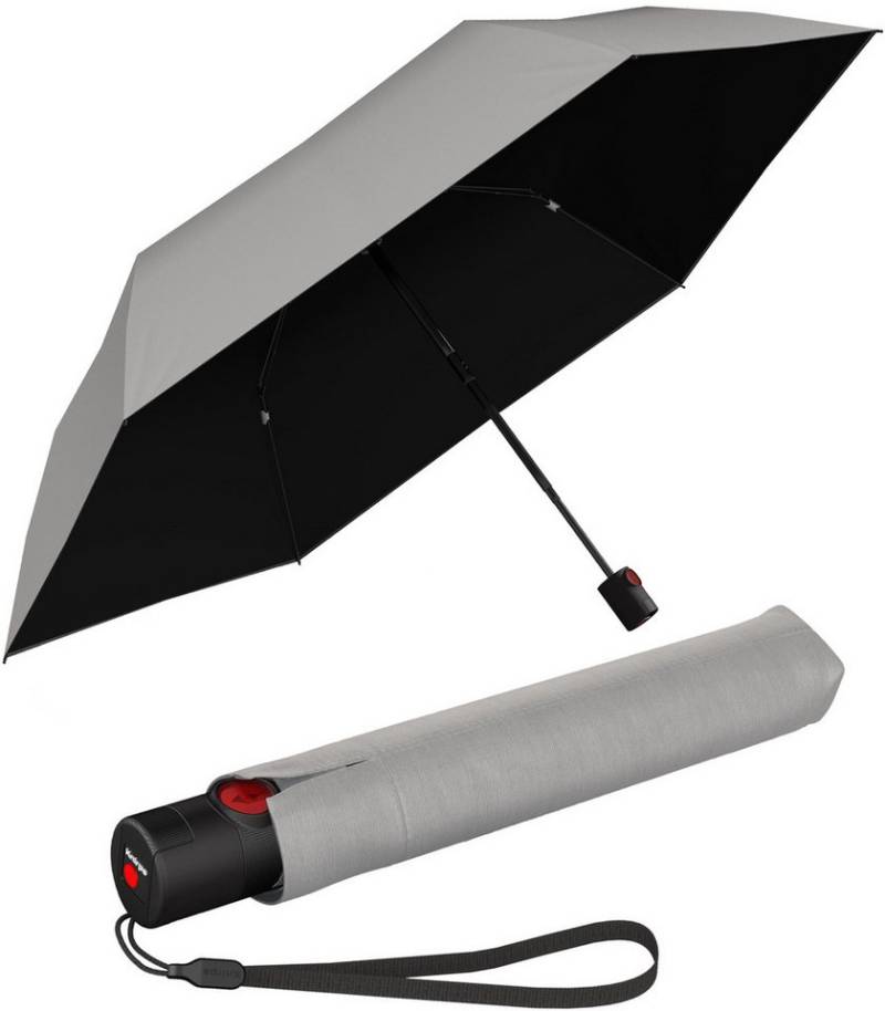 Knirps® Taschenregenschirm U.200 Ultra Light Duomatic - UV coated, mit UV- und Hitzeschutz, schwarz-stone von Knirps®