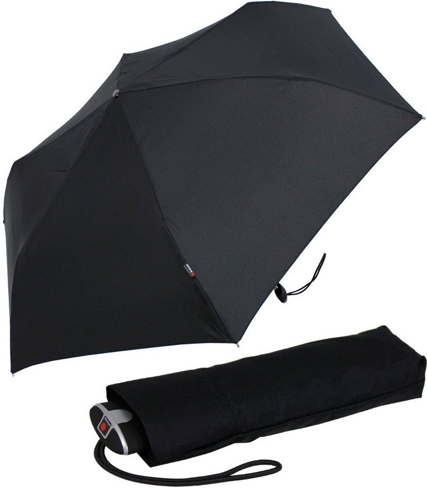 Knirps® Taschenregenschirm flacher, stabiler Schirm, passend für jede Tasche, ein treuer Begleiter, für jeden Notfall von Knirps®