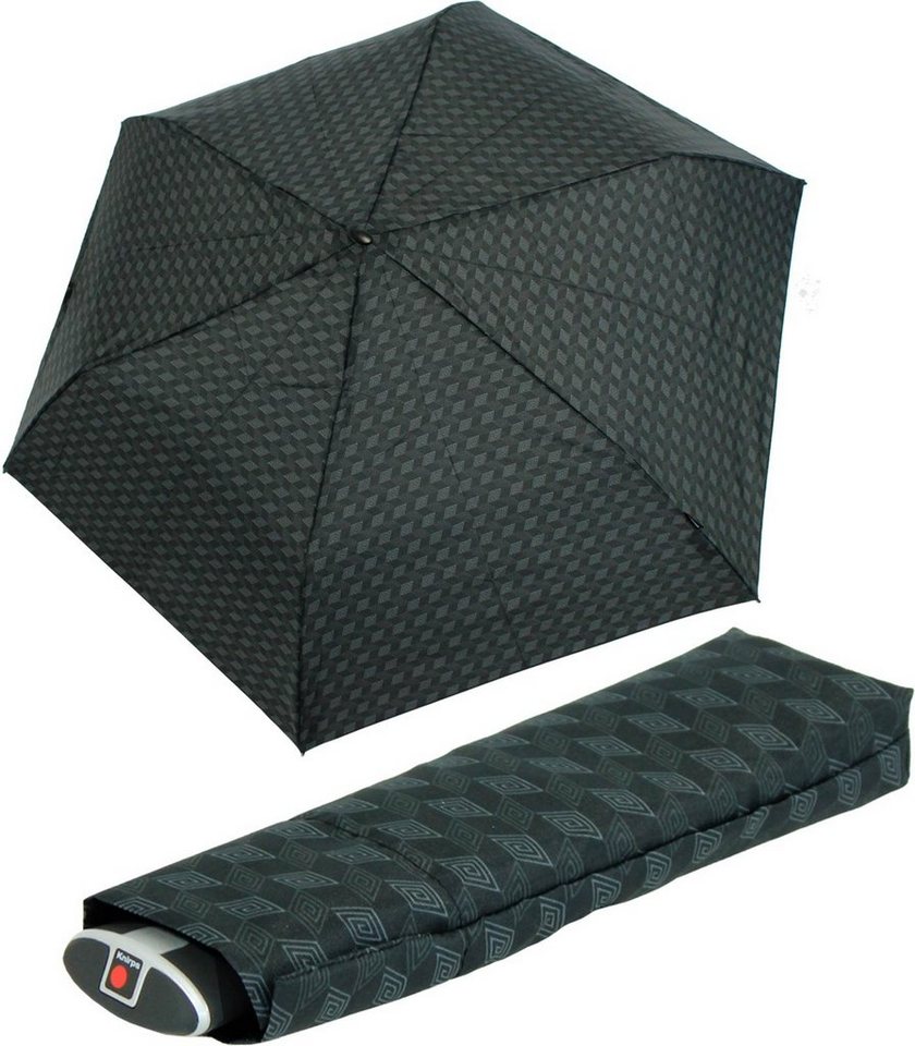 Knirps® Taschenregenschirm flacher, stabiler Schirm, passend für jede Tasche, ein treuer Begleiter, für jeden Notfall von Knirps®