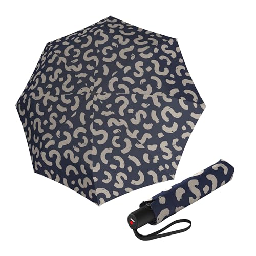 Knirps A.200 Medium Duomatic Winddichter Regenschirm für Erwachsene in Kegel Navy - Automatisches Öffnen Schließen Design, 97,8 cm winddichtes Baldachin, robuster Stahlrahmen, Reiseetui im von Knirps