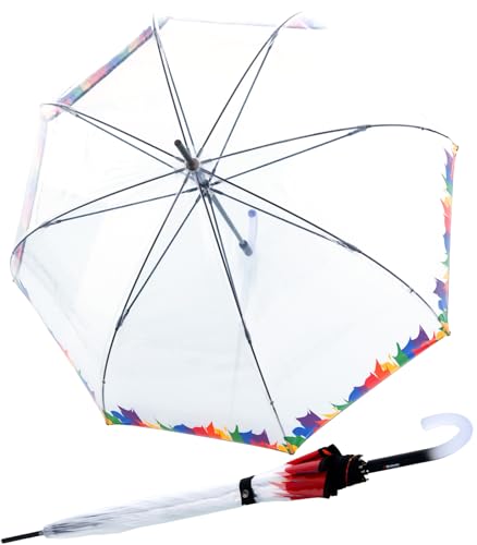Knirps Damen Glockenschirm C.760 transparent Pride von Knirps