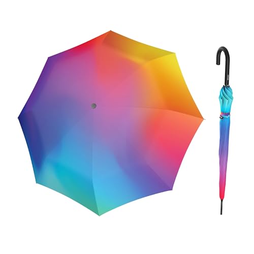 Knirps Damen Stockschirm A.760 Automatik Rainbow von Knirps