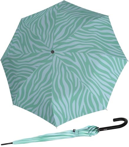 Knirps Damen Stockschirm A.760 Automatik Zebra - Mint von Knirps