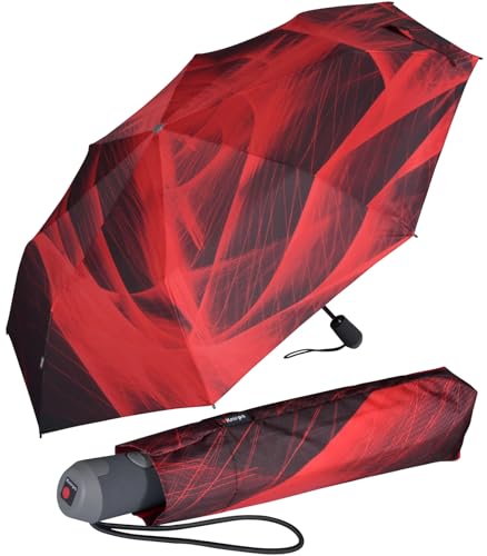 Knirps Damen Taschenschirm E.200 Duomatic Spheres - Rubin von Knirps