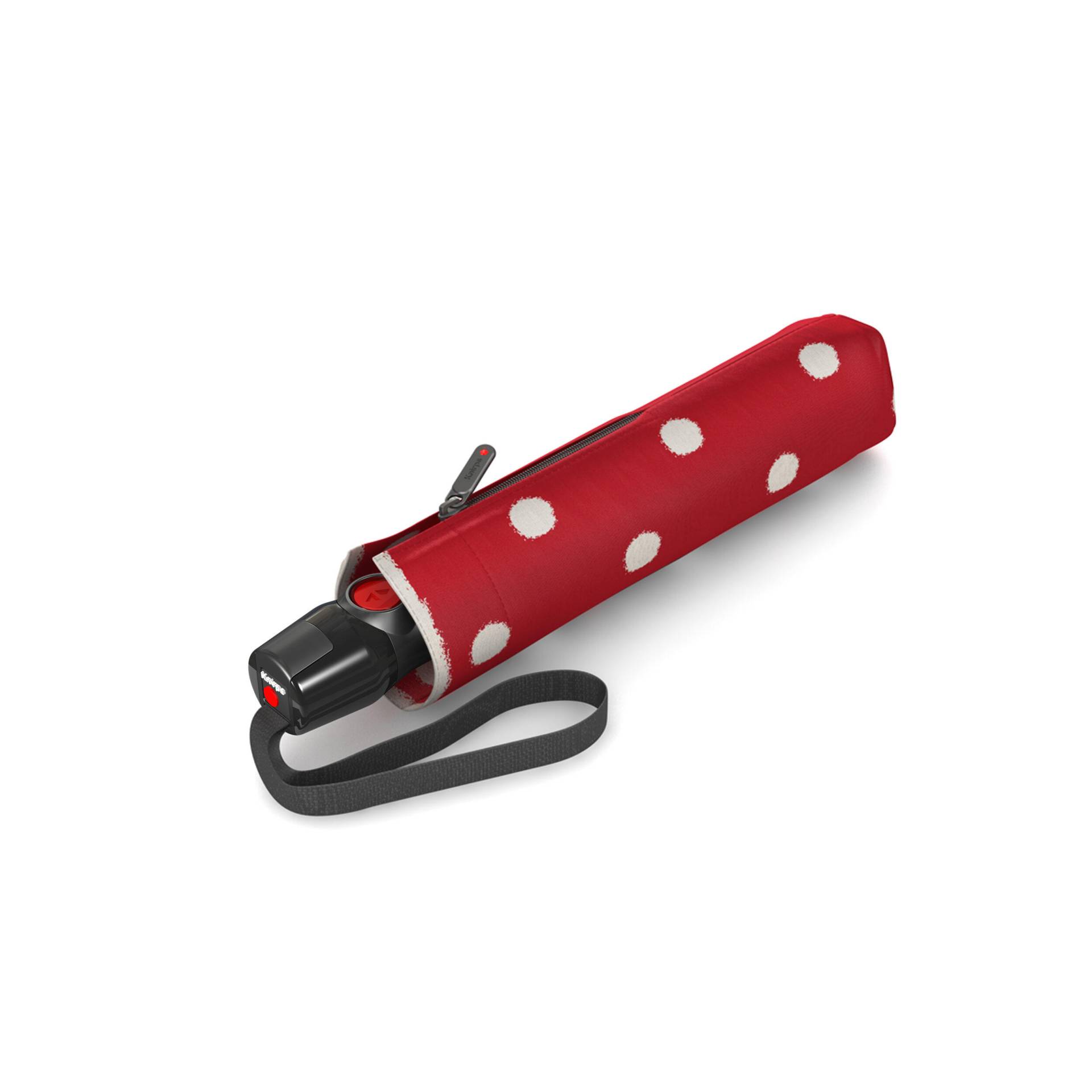 Knirps - Knirps T.200 medium duomatic Dot Art red rot/weiß - Gr. - M von Knirps