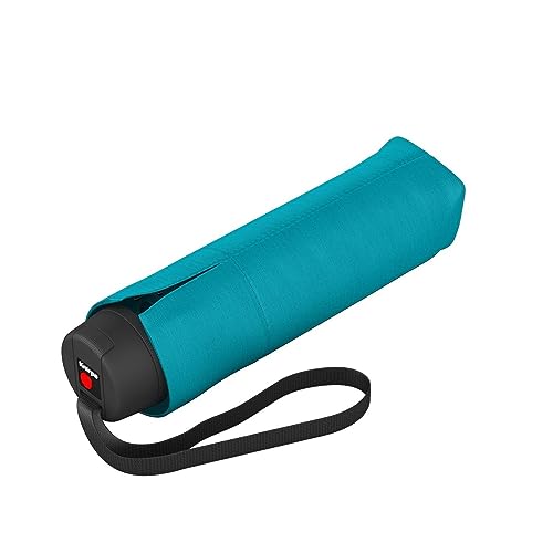 Knirps Regenschirm I.010 Small Manual mit Schirmtasche I kleiner Regenschirm für unterwegs I Handöffner Taschenschirm I Regenschirm windstabil & leicht I Mini Schirm von Knirps