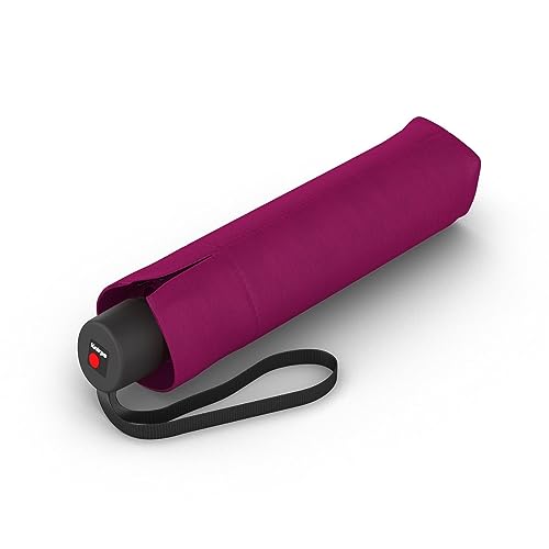 Knirps Regenschirm I.050 Medium Manual violet mit Schirmtasche I kleiner Handöffner Taschenschirm für unterwegs I windstabiler & leichter Mini Schirm von Knirps