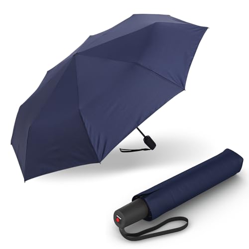 Knirps Regenschirm I.200 Medium Duomatic in Navy mit Schirmtasche I kleiner Taschenschirm mit Drucktaste I Regenschirm automatisch & kompakt I Taschenregenschirm leicht & sturmfest Knirps Regenschirm I.200 Medium Duomatic in Navy mit Schirmtasche I kleiner Taschenschirm mit Drucktaste I Regenschirm automatisch & kompakt I Taschenregenschirm leicht & sturmfest von Knirps