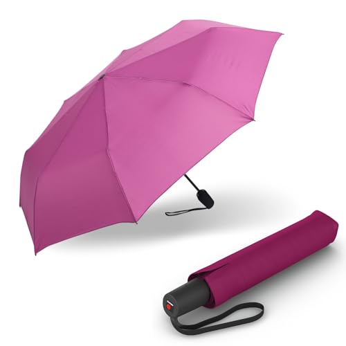 Knirps Regenschirm I.200 Medium Duomatic in Violet mit Schirmtasche I kleiner Taschenschirm mit Drucktaste I Regenschirm automatisch & kompakt I Taschenregenschirm leicht & sturmfest Knirps Regenschirm I.200 Medium Duomatic in Violet mit Schirmtasche I kleiner Taschenschirm mit Drucktaste I Regenschirm automatisch & kompakt I Taschenregenschirm leicht & sturmfest von Knirps