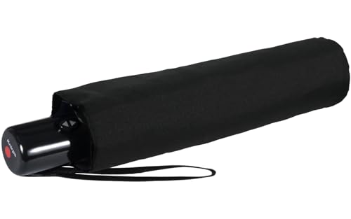 Knirps Regenschirm Slim Duomatic - klein und leicht mit Auf-Zu Automatik - Black Knirps Regenschirm Slim Duomatic - klein und leicht mit Auf-Zu Automatik - Black von Knirps