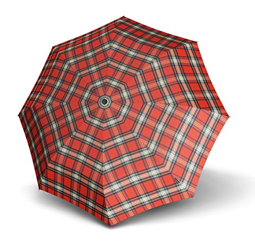Knirps Smart & Casual Line Minimatic Light Regenschirm, Rot Kariert, M Knirps Smart & Casual Line Minimatic Light Regenschirm, Rot Kariert, M von Knirps