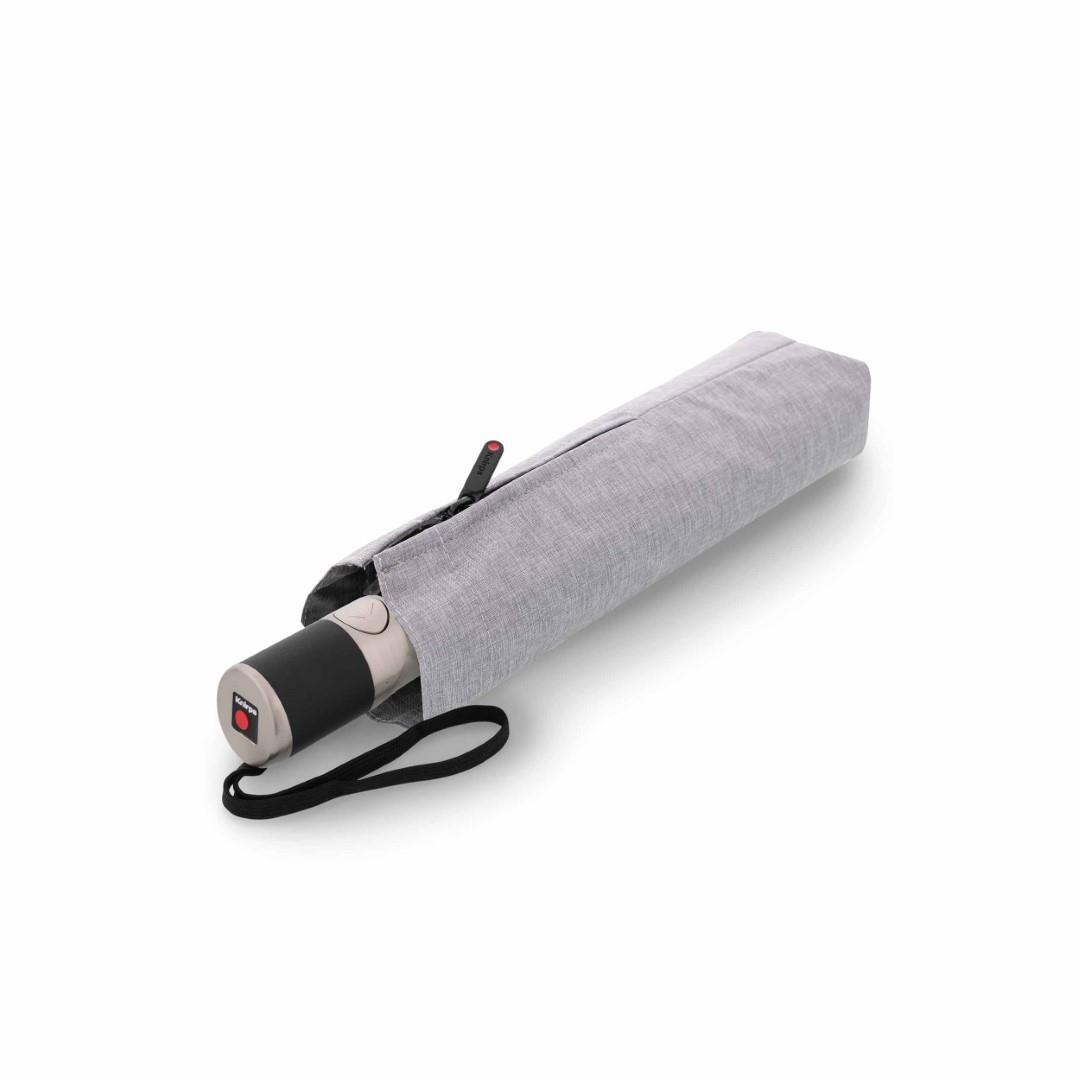 Knirps - Taschenschirm Chrome Matt Dumatic Melange Grey Grau von Knirps