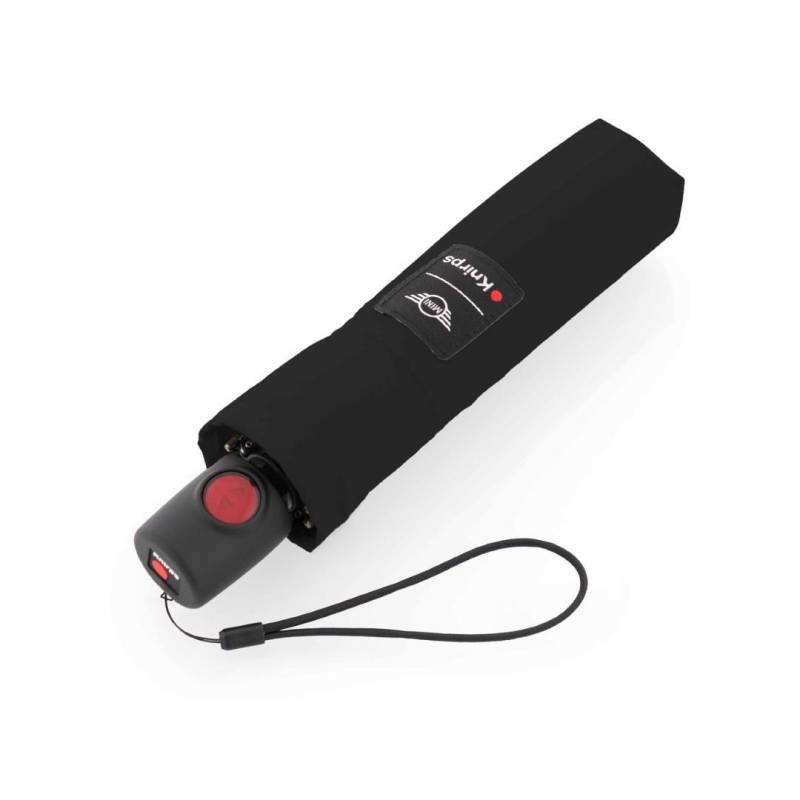 Knirps - Taschenschirm Mini Duomatic New Midnight Black Schwarz von Knirps
