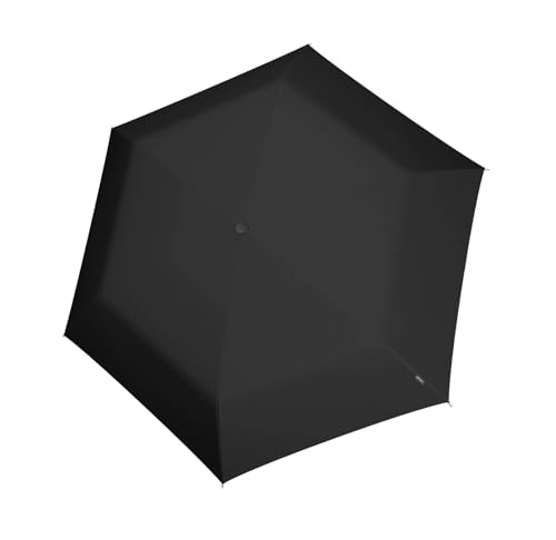 Knirps U.200 Ultra Light Duomatic - Taschenschirm Regenschirm black with rose coating von Knirps